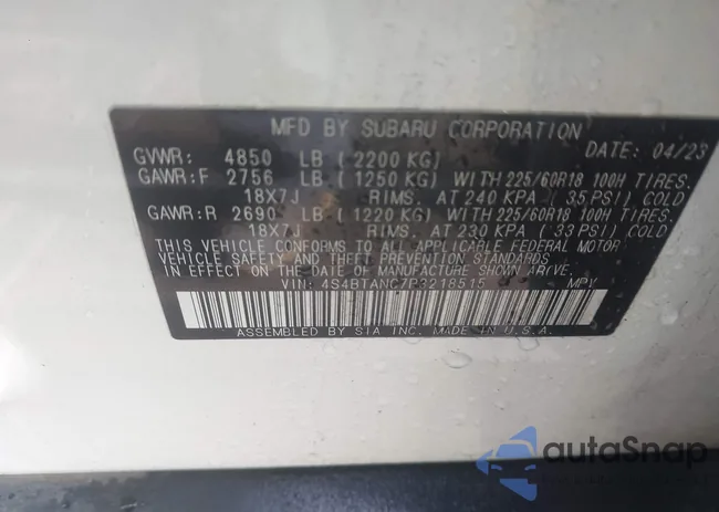 4S4BTANC7P3218515: 44199834