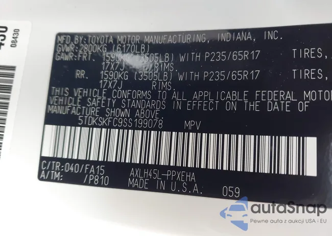 5TDKSKFC9SS199078: 44199887