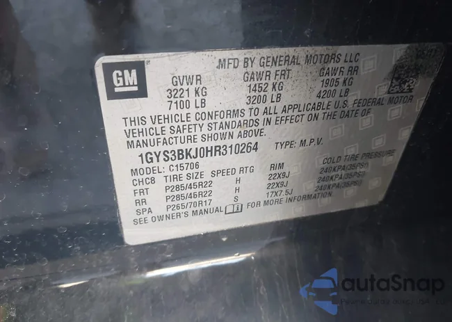 1GYS3BKJ0HR310264: 44199939