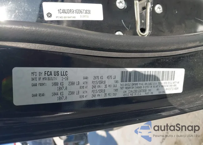 1C4NJDBB1GD673830: 44199998