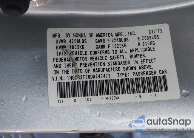 1HGCR2F30DA247472: 44199011