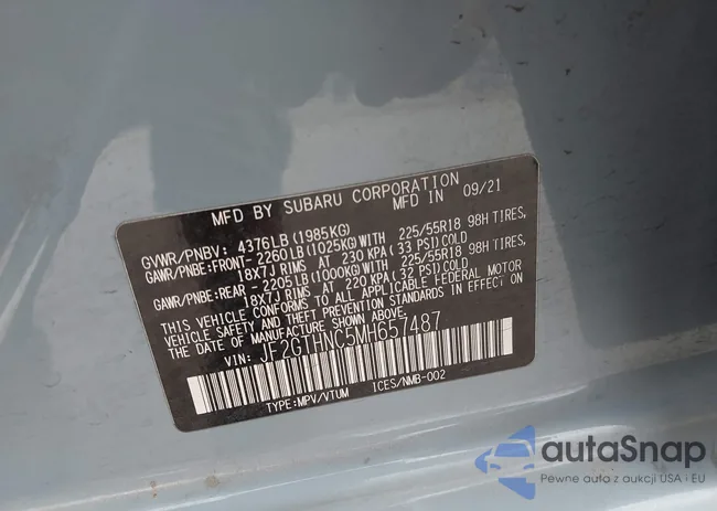 JF2GTHNC5MH657487: 44199012