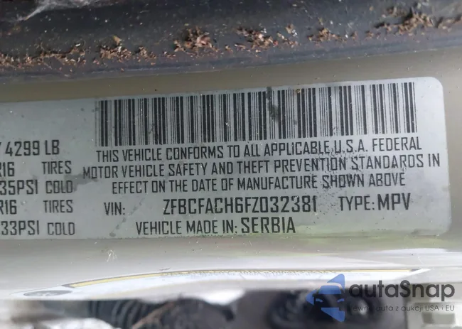 ZFBCFACH6FZ032381: 44199034