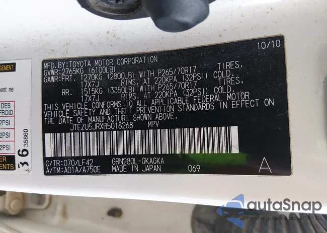 JTEZU5JRXB5018268: 44199070