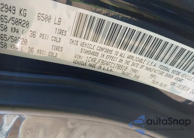 1C4RJFBG4FC178910: 44199243