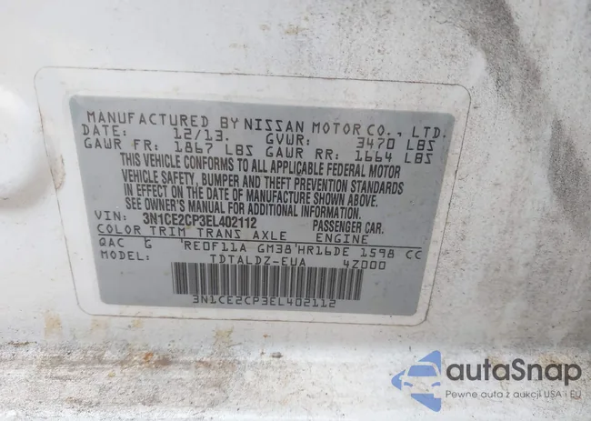 3N1CE2CP3EL402112: 44199260