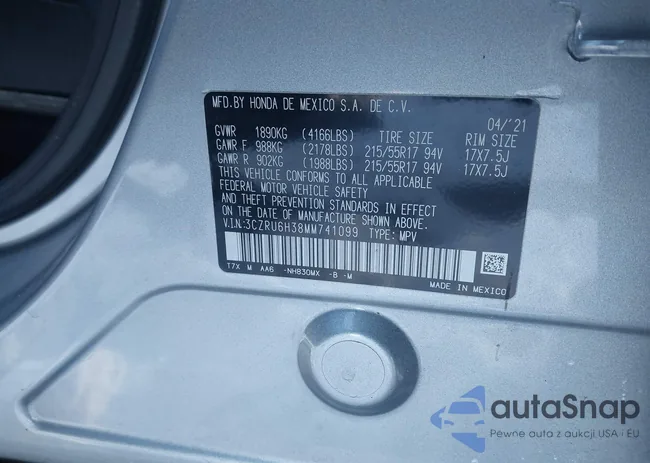 3CZRU6H38MM741099: 44199342