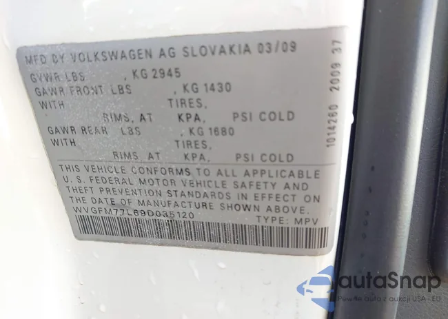 WVGFM77L69D035120: 44199378