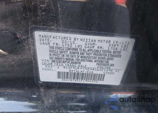 3N1CN7AP1FL944570: 44200427