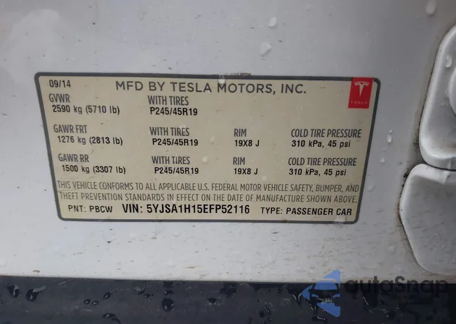 5YJSA1H15EFP52116: 44200707