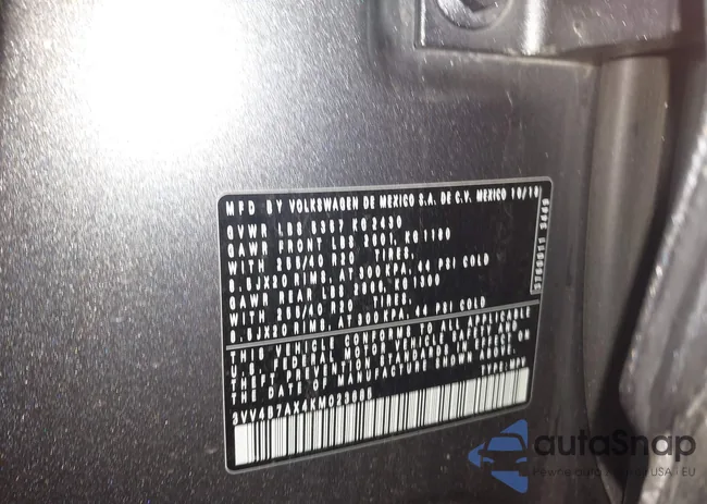 3VV4B7AX4KM023685: 44200797