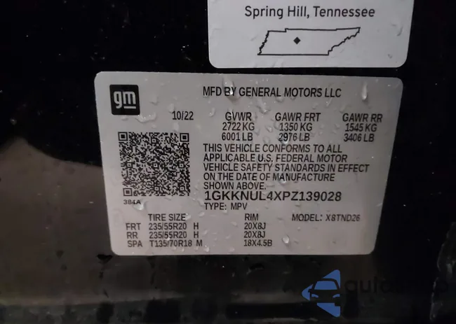 1GKKNUL4XPZ139028: 44200801