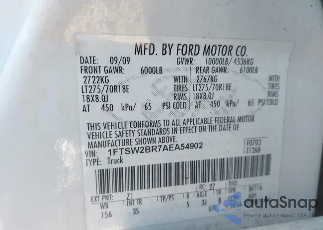 1FTSW2BR7AEA54902: 44200815