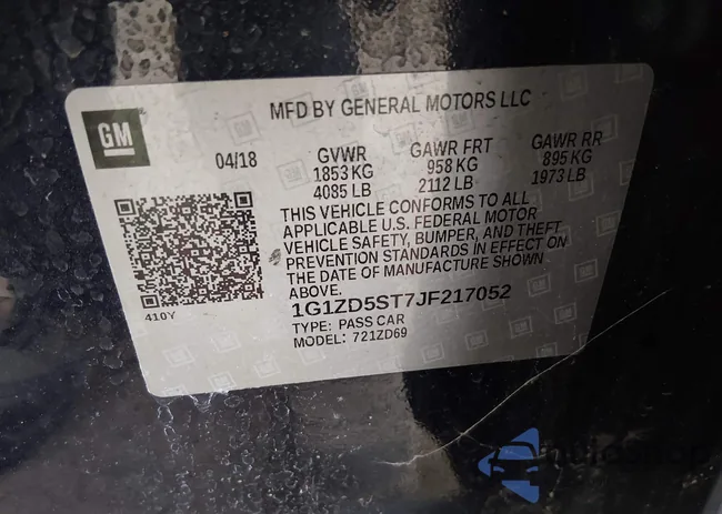 1G1ZD5ST7JF217052: 44200915