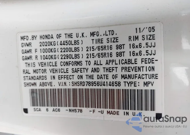 SHSRD78956U414658: 44200959