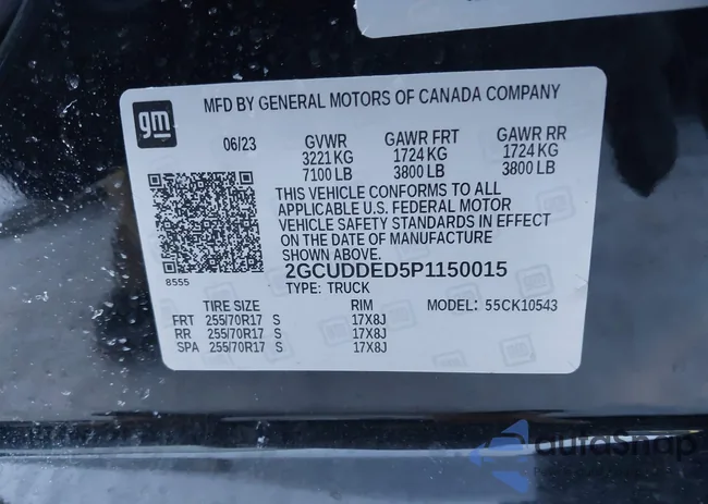 2GCUDDED5P1150015: 44200095