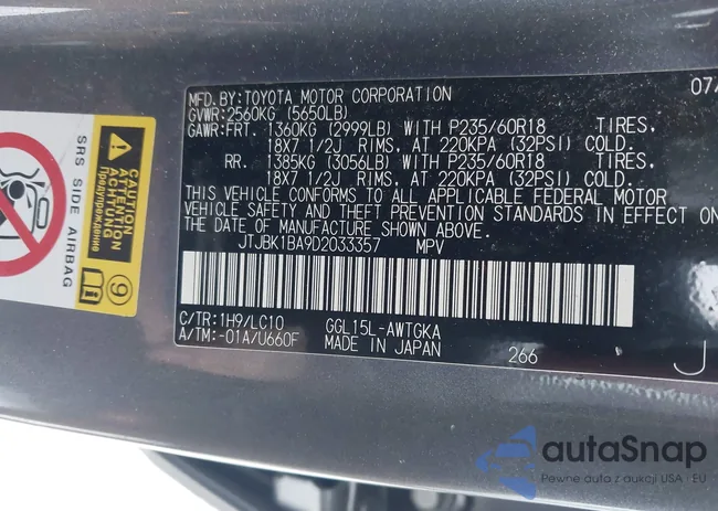 JTJBK1BA9D2033357: 44200103