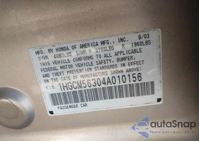 1HGCM56304A010156: 44200137