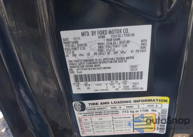 1FTFW1ETXDFC99629: 44200140