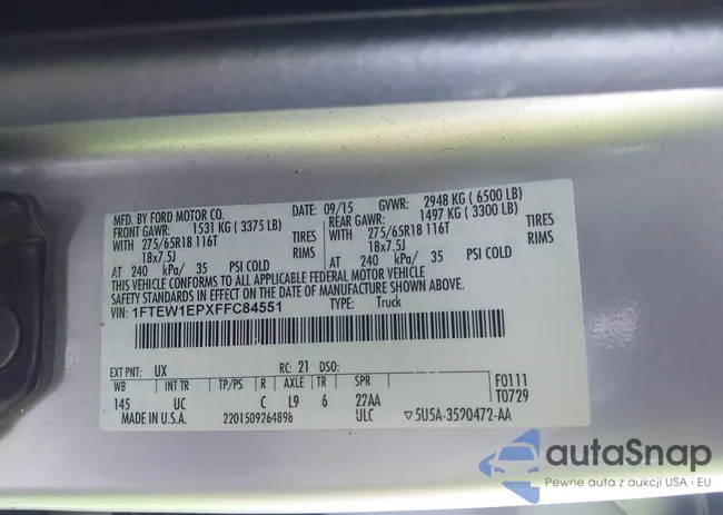 1FTEW1EPXFFC84551: 44200159