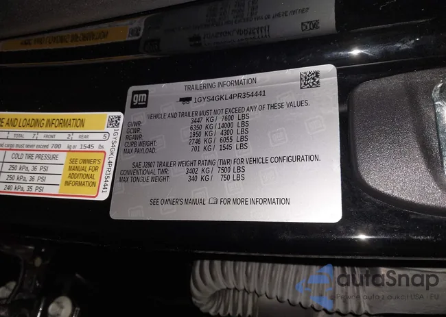 1GYS4GKL4PR354441: 44200187