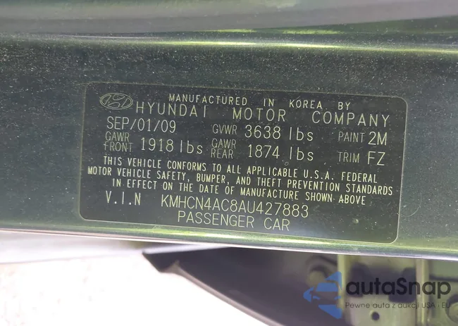 KMHCN4AC8AU427883: 44200190