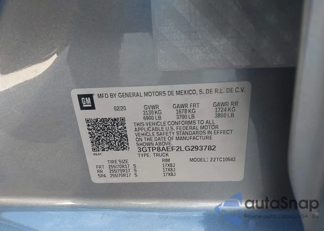 3GTP8AEF2LG293782: 44200302