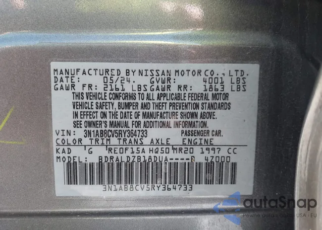 3N1AB8CV5RY364733: 44200349