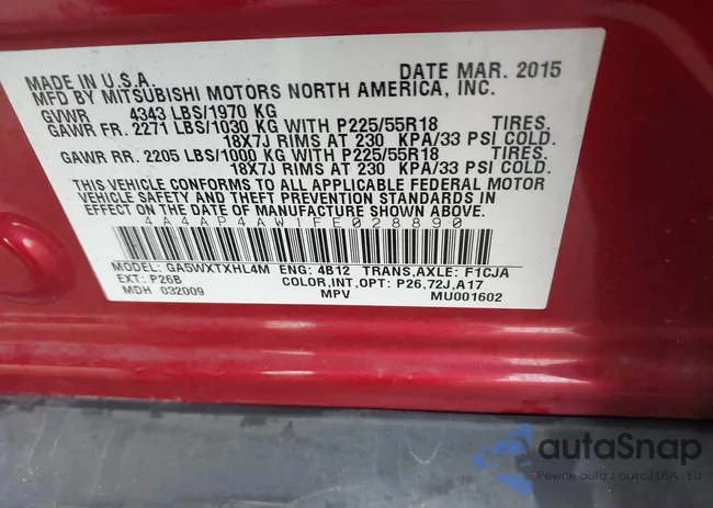 4A4AP4AW1FE028890: 44201410