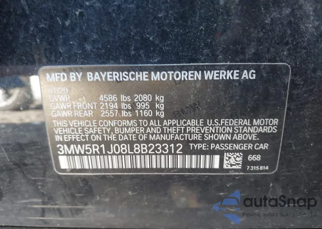 3MW5R1J08L8B23312: 44201436