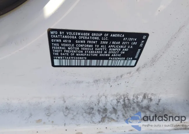 1VWBT7A37FC006870: 44201447