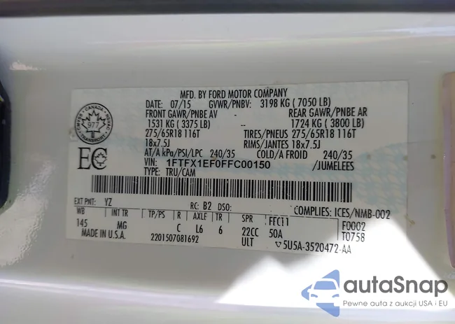 1FTFX1EF0FFC00150: 44201468