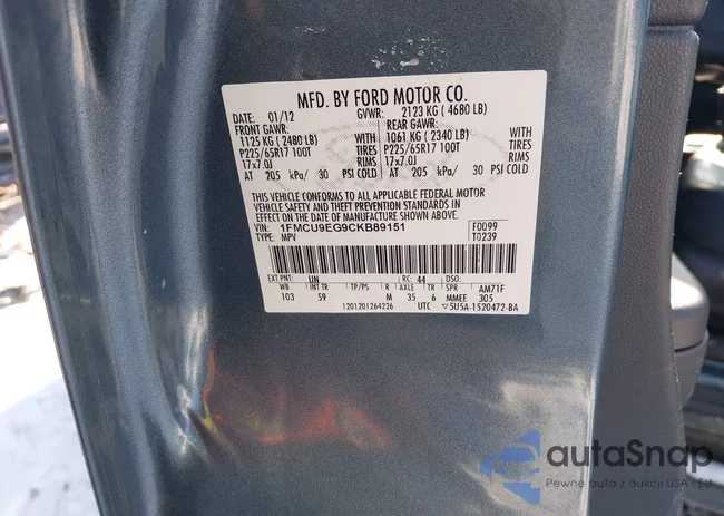 1FMCU9EG9CKB89151: 44201530