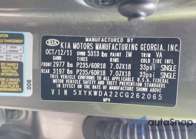 5XYKWDA22CG262065: 44201635