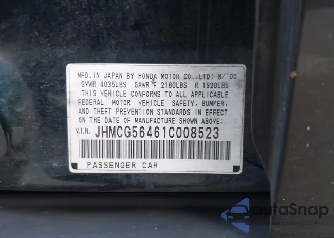 JHMCG56461C008523: 44201782