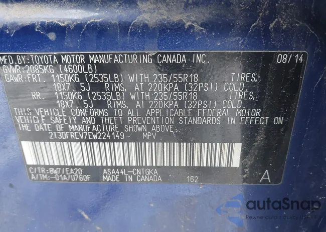 2T3DFREV7EW224149: 44201813