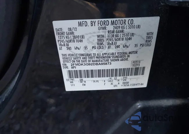 2FMDK3G92DBA95873: 44201855