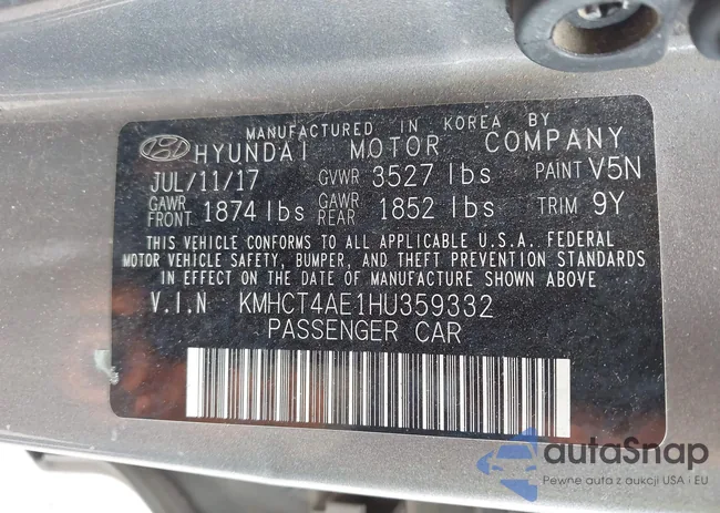 KMHCT4AE1HU359332: 44201901