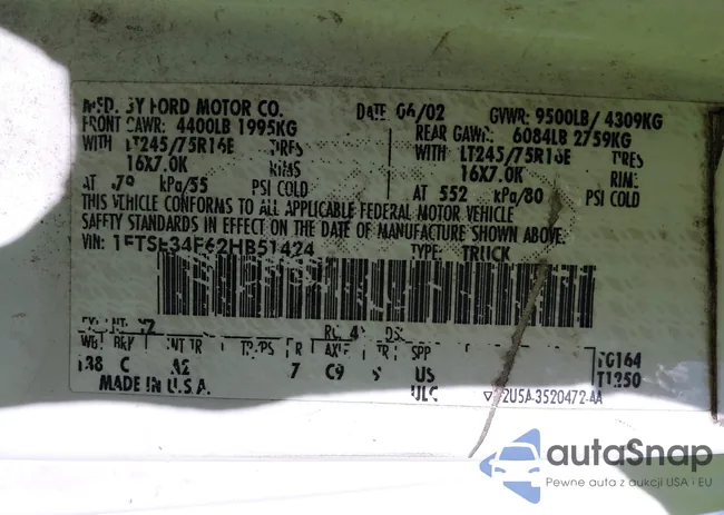 1FTSE34F62HB51424: 44201917