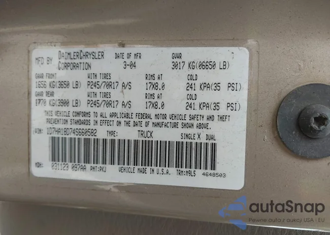 1D7HA18D74S660582: 44201928