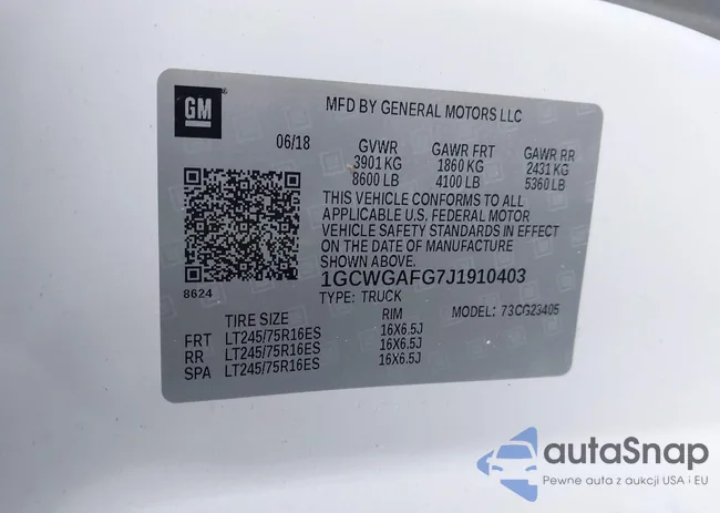 1GCWGAFG7J1910403: 44201991