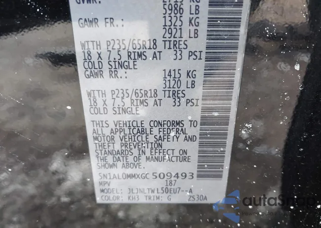 5N1AL0MMXGC509493: 44201030