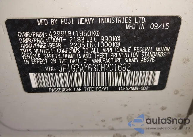 JF1GPAY63GH201692: 44201088