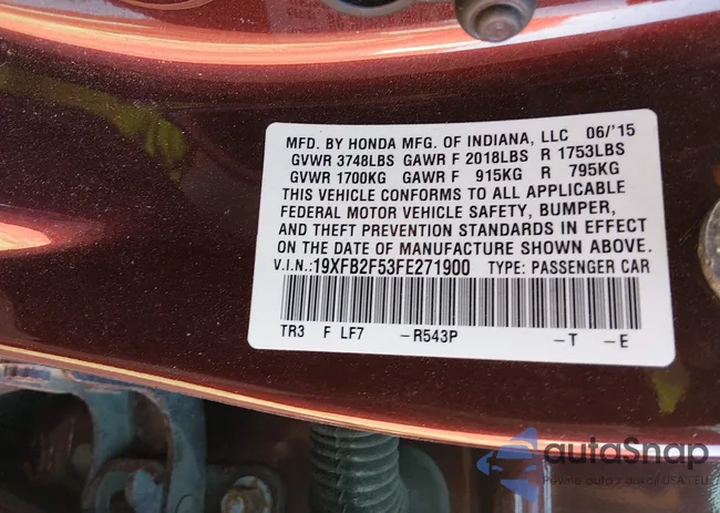 19XFB2F53FE271900: 44201100