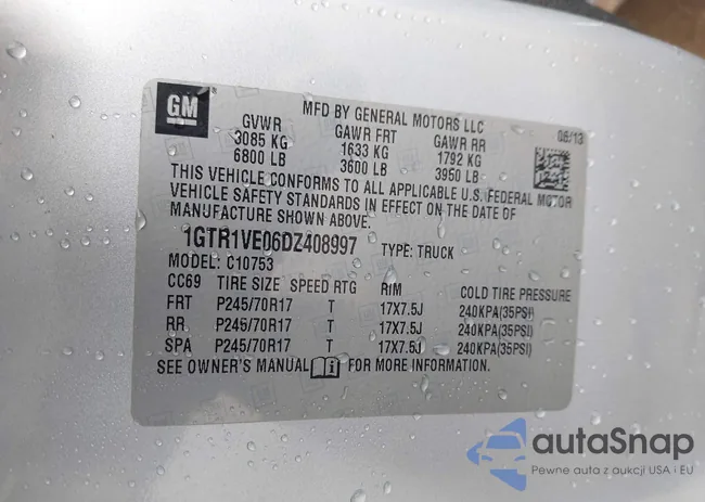 1GTR1VE06DZ408997: 44201146