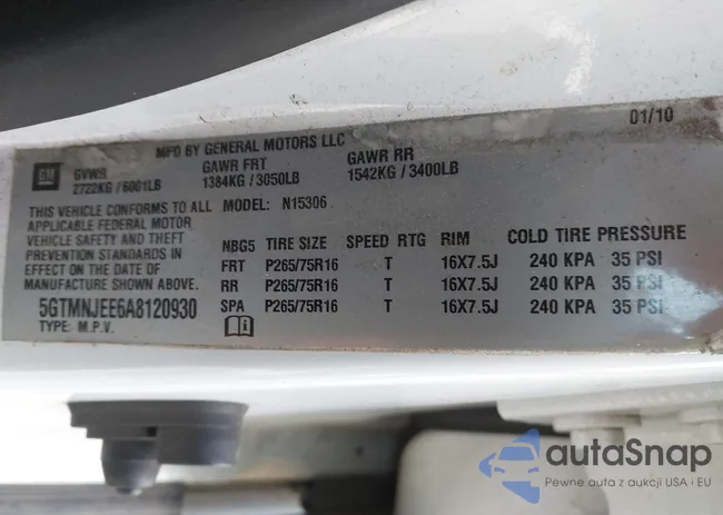 5GTMNJEE6A8120930: 44201211