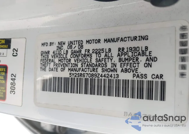 5Y2SR67089Z442413: 44201215