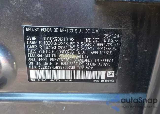 3CZRZ2H36SM705239: 44201262