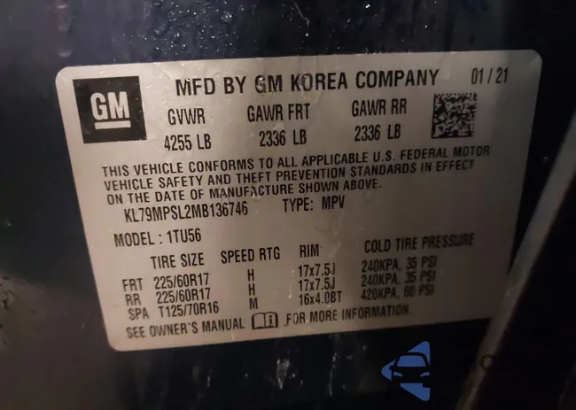 KL79MPSL2MB136746: 44201335