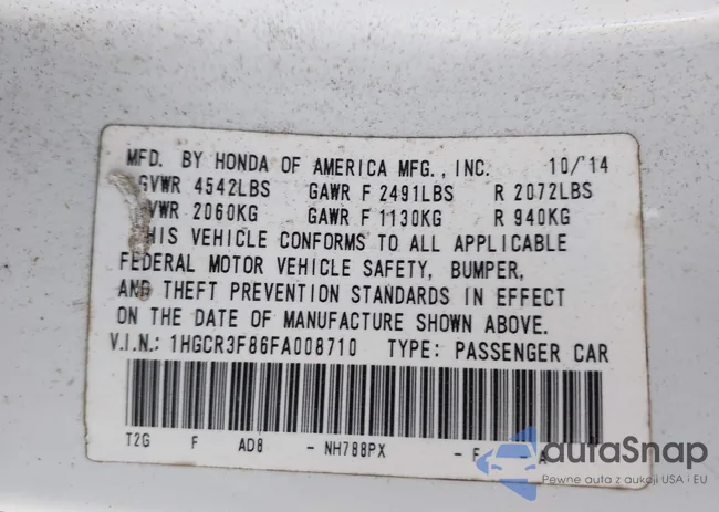 1HGCR3F86FA008710: 44201353